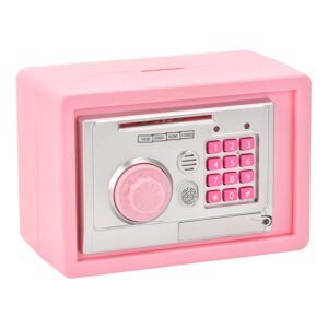 Retro Safe-Style Electronic Music Piggy Bank – Creative Fingerprint Design for Kids