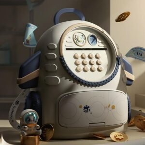 New Kids’ Piggy Bank – Fingerprint & Face Recognition Savings Box / Birthday & Holiday Gift